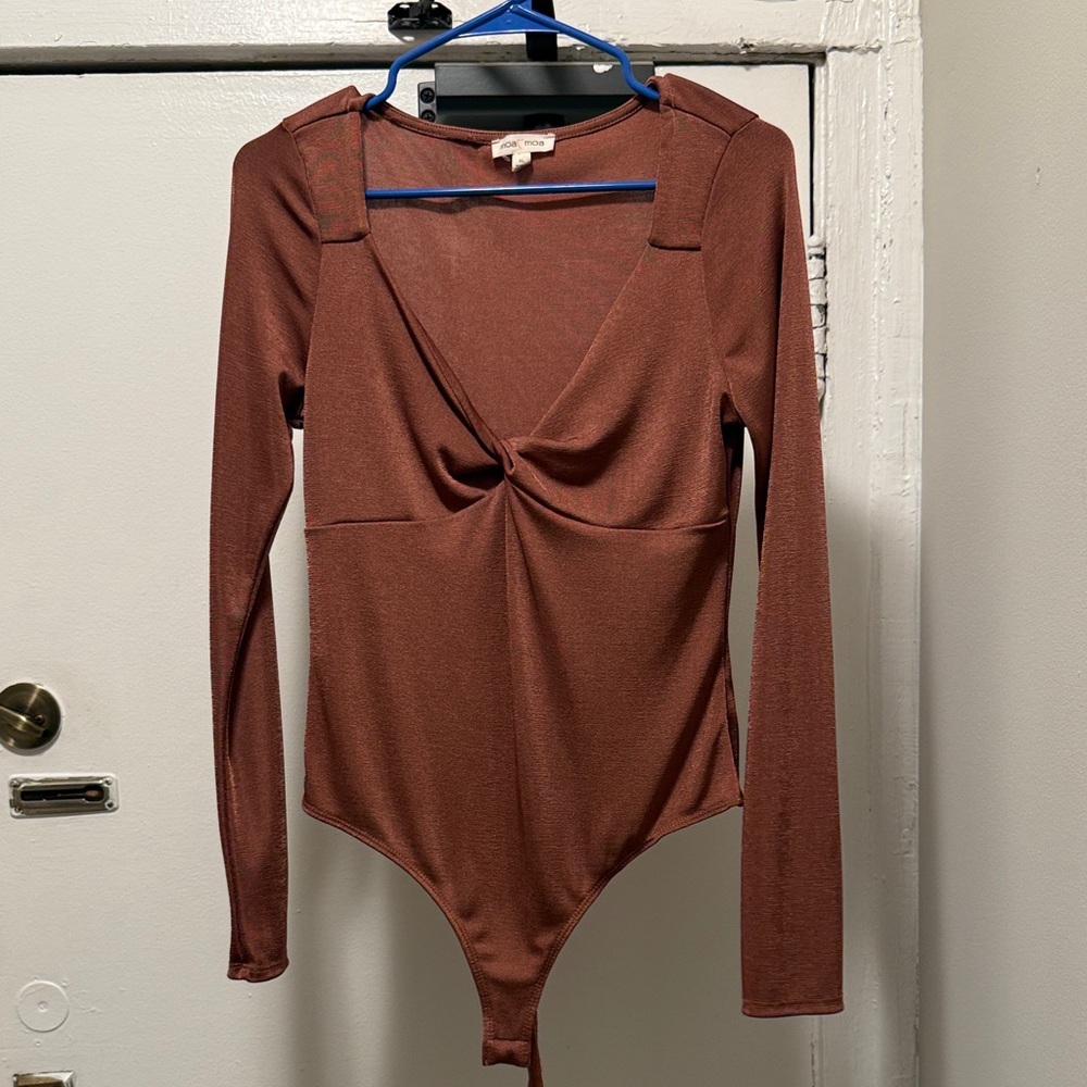 Moa Moa Rust Long Sleeve Bodysuit